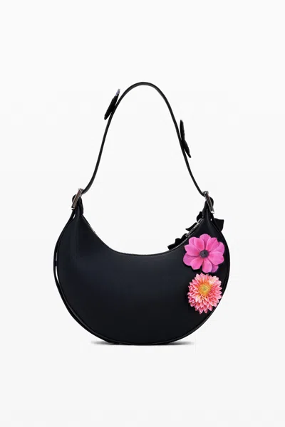 Desigual タイラー・マクギリヴァリーの花のアップリケバッグ In Black