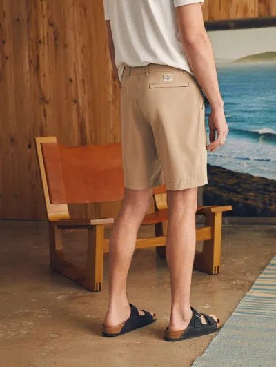 Faherty Belt Loop All Day Shorts (9") In Khaki