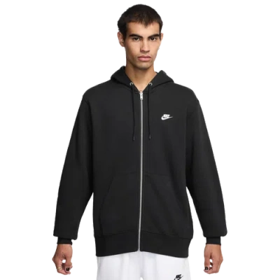 Nike Logo Casual Sports Stay Warm Hooded Jacket Black In Black/black