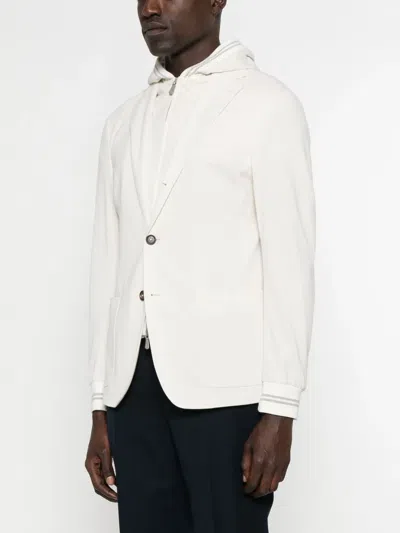 Eleventy Layered-effect Blazer In Neutrals