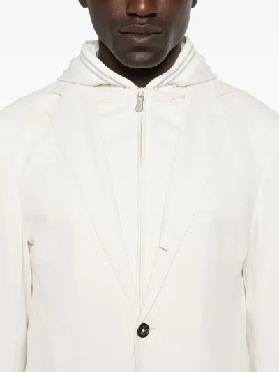 Eleventy Layered-effect Blazer In Neutrals