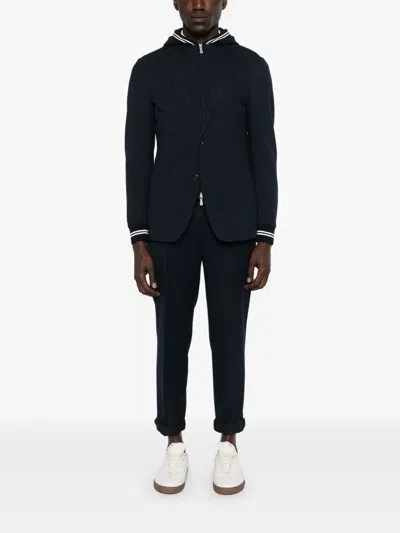 Eleventy Layered-effect Blazer In Blue