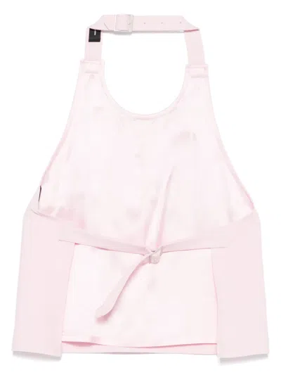 Wardrobe.nyc Rückenfreies Neckholder-top In Pink