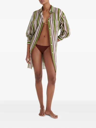 Eres Striped Shirt In Green