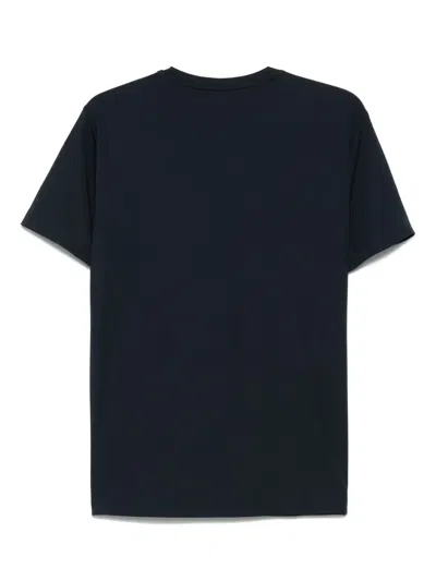 Ea7 Logo-patch T-shirt In Blue