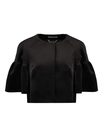 Alberta Ferretti Velvet Jacket In Black