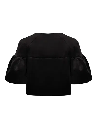 Alberta Ferretti Velvet Jacket In Black