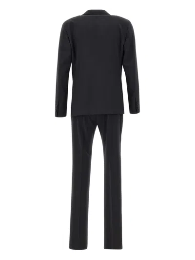 Tagliatore Single-breasted Suit In Black