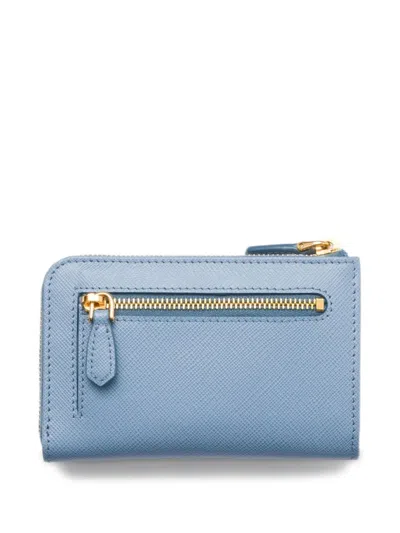 Prada Saffiano Keychain In Blue