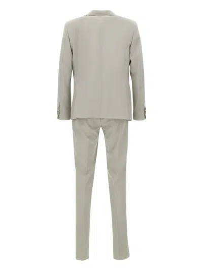 Manuel Ritz Single-breasted Suit In Grey