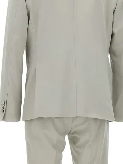 Manuel Ritz Single-breasted Suit In Grey