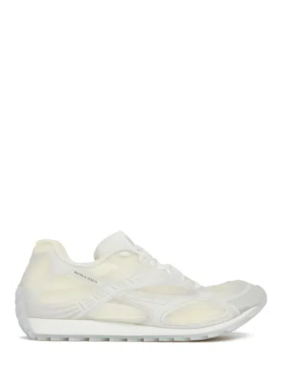 Bottega Veneta Men White Transparent Rubber Orbit Sneakers In Multi
