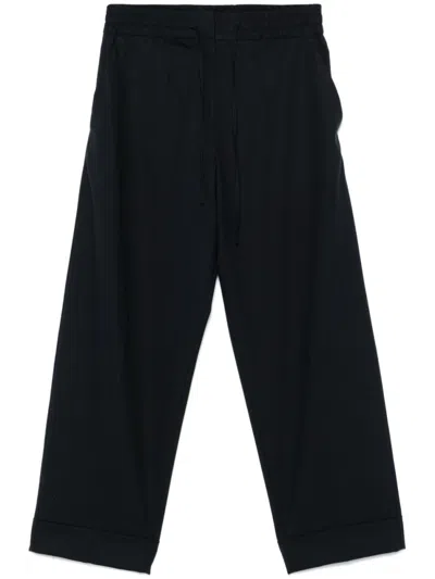 P.a.r.o.s.h Blue Wool Pants In Blue