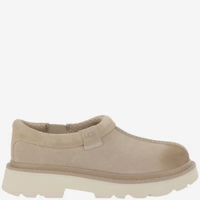 Ugg Suede Lace-up Chunky Sole Shoes In Brown