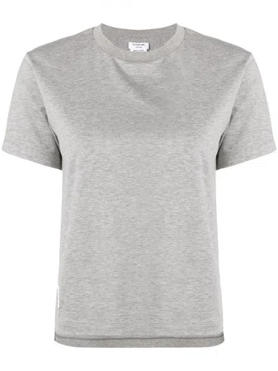 Thom Browne Classic Loopback Pique T-shirt In Gray