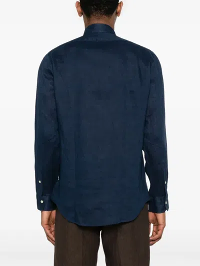 Polo Ralph Lauren Slim Fit Oxford Shirt In Blue