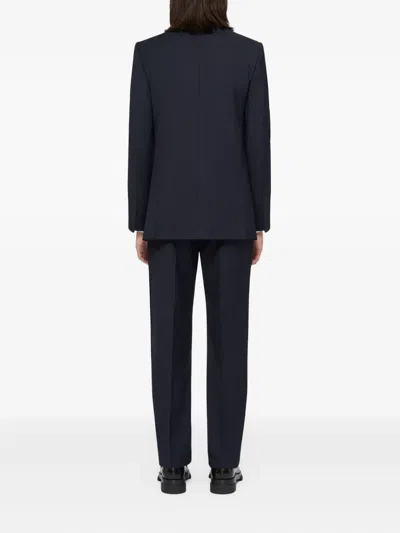 Givenchy Slim Fit Tailored Pants In Wool With 2g Clip In Black