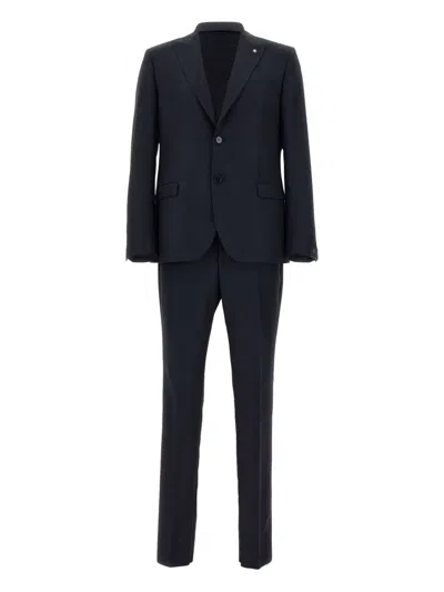 Manuel Ritz Single-breasted Suit In Blau