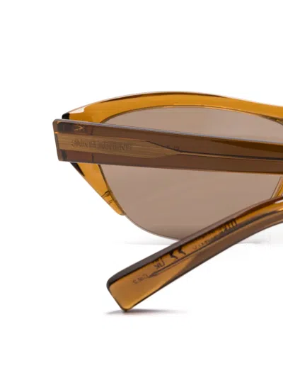 Saint Laurent Cat Eye-frame Sunglasses In Braun