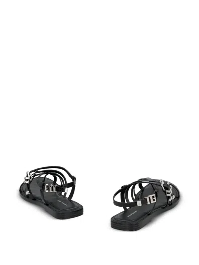 Michael Kors Darrington Black Flat Sandal In Schwarz