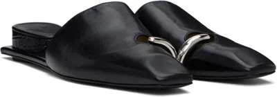 Tory Burch Pointed Toe Pierced Mule In Black