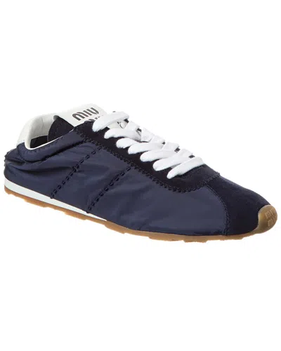 Miu Miu Nylon Sneakers In Blue