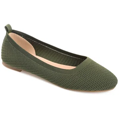 Journee Collection Journee Women's Maryann Medium And Wide Width Dress Flats In Green