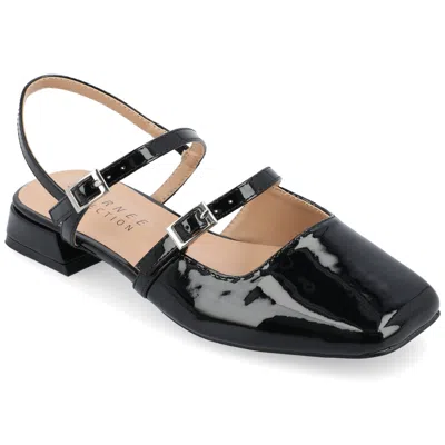Journee Collection Gretchenn Womens Square Closed Toe Mary Jane Shoes In Black
