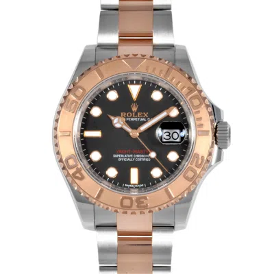 Pre-owned Rolex Pink Gold Stainless Steel Wristwatch () In Multi