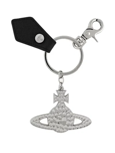 Vivienne Westwood Keychain "orb" In Black