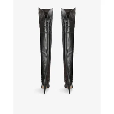 Chloé Eve Leather Over-the-knee Boots In Black