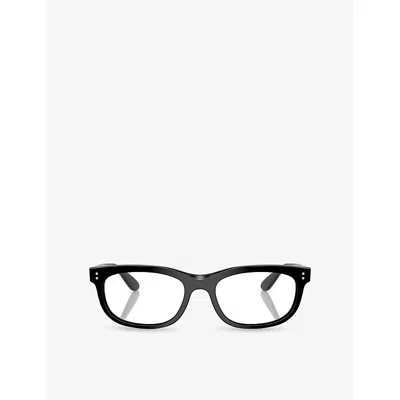 Ray Ban Womens Black Rx5489 Balorette Rectangle-frame Acetate Optical Glasses In Black