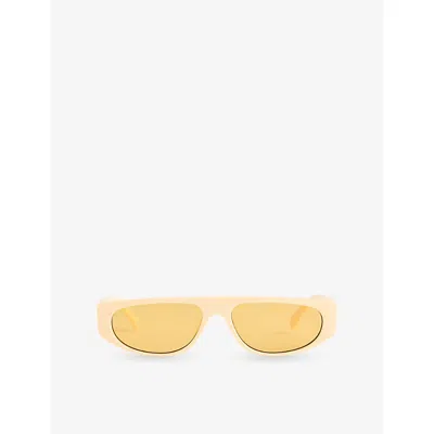 Le Specs Womens Ivory Lsp2552147 Le Ritual D-frame Polycarbonate Sunglasses