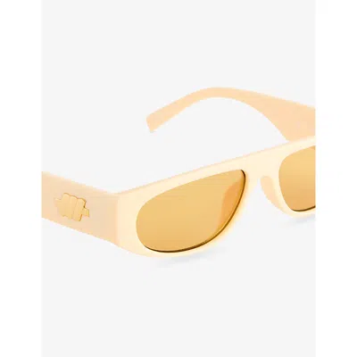 Le Specs Womens Ivory Lsp2552147 Le Ritual D-frame Polycarbonate Sunglasses