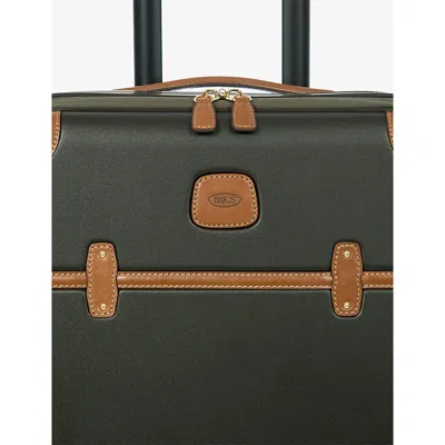 Bric's Olive Business Usb-plug-in Polycarbonate Cabin Suitcase In Olive
