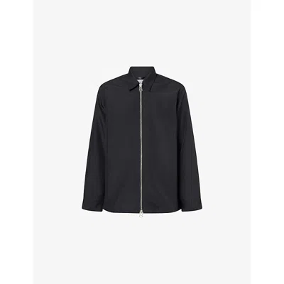 Peacemaker Mens Black Ian Long-sleeve Woven Shirt