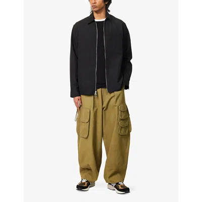 Peacemaker Mens Black Ian Long-sleeve Woven Shirt