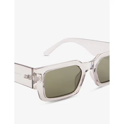 Le Specs Womens Graphite Lsp2552138 Contemplation Rectangle-frame Polycarbonate Sunglasses