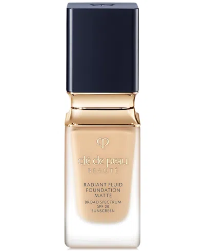 Clé De Peau Beauté Radiant Fluid Foundation Matte Broad Spectrum Spf 20 Sunscreen In B20 Light Medium Beige