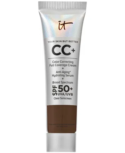 It Cosmetics Cc+ Cream With Spf 50+ Travel Size In Deep Cool