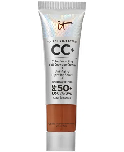 It Cosmetics Cc+ Cream With Spf 50+ Travel Size In Deep