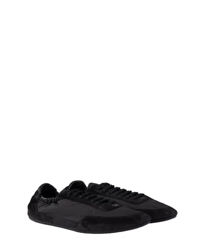 Prada Collapse Re-nylon And Suede Sneakers In Black