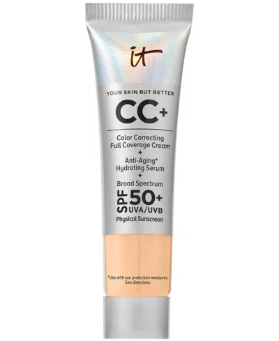 It Cosmetics Cc+ Cream With Spf 50+ Travel Size In Light Medium Warm