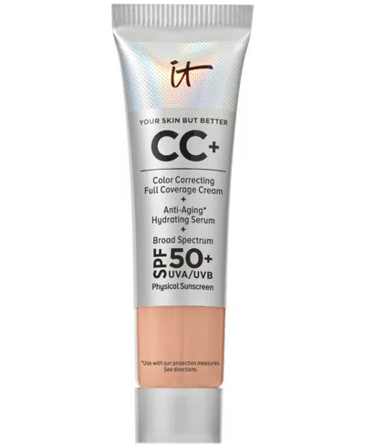 It Cosmetics Cc+ Cream With Spf 50+ Travel Size In Medium Cool