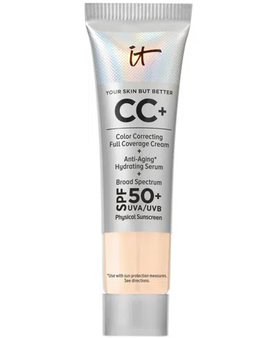 It Cosmetics Cc+ Cream With Spf 50+ Travel Size In Fair Warm