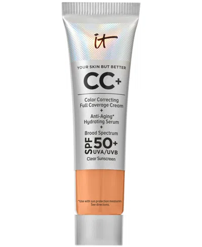 It Cosmetics Cc+ Cream With Spf 50+ Travel Size In Tan Cool