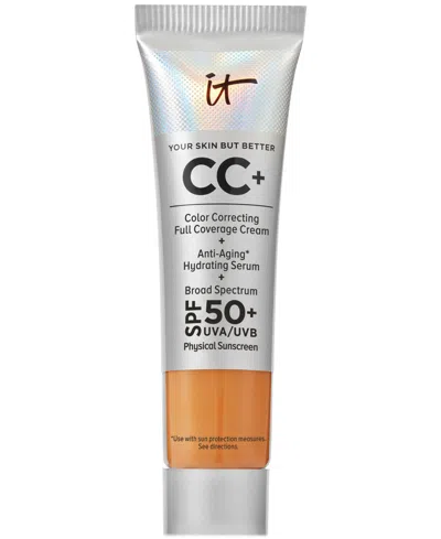 It Cosmetics Cc+ Cream With Spf 50+ Travel Size In Tan Rich