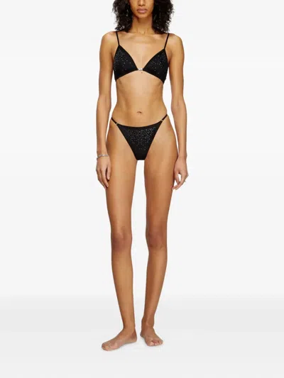 Diesel D-string-dnm Thong In Black
