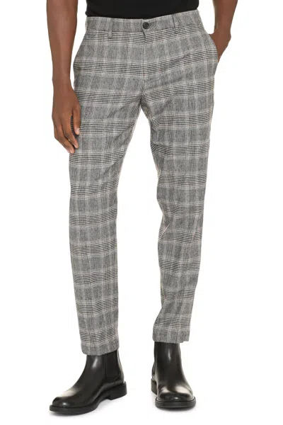 Department Five Setter Chino Pants In Wool Blend In Gray