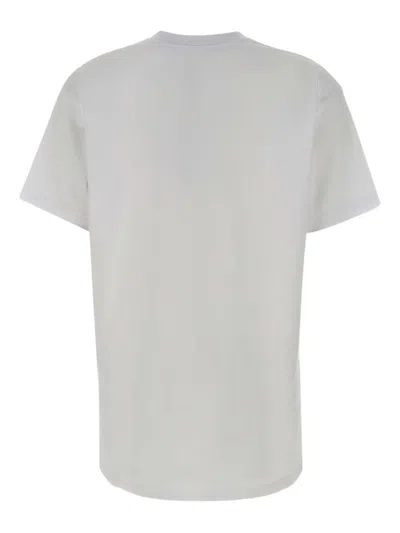 Vivienne Westwood Short-sleeved Cotton T-shirt With Abstract Graphic Design In White